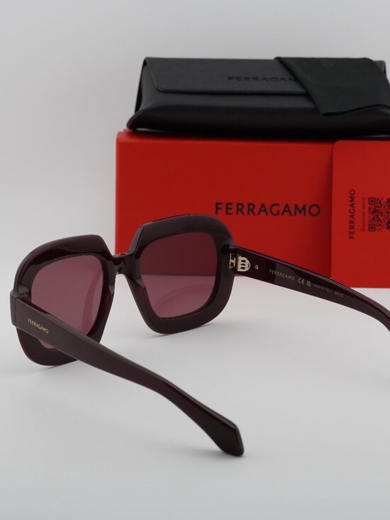 Salvatore Ferragamo SF2068SE 606 Butterfly Sunglasses - Burgundy / Purple main image 7